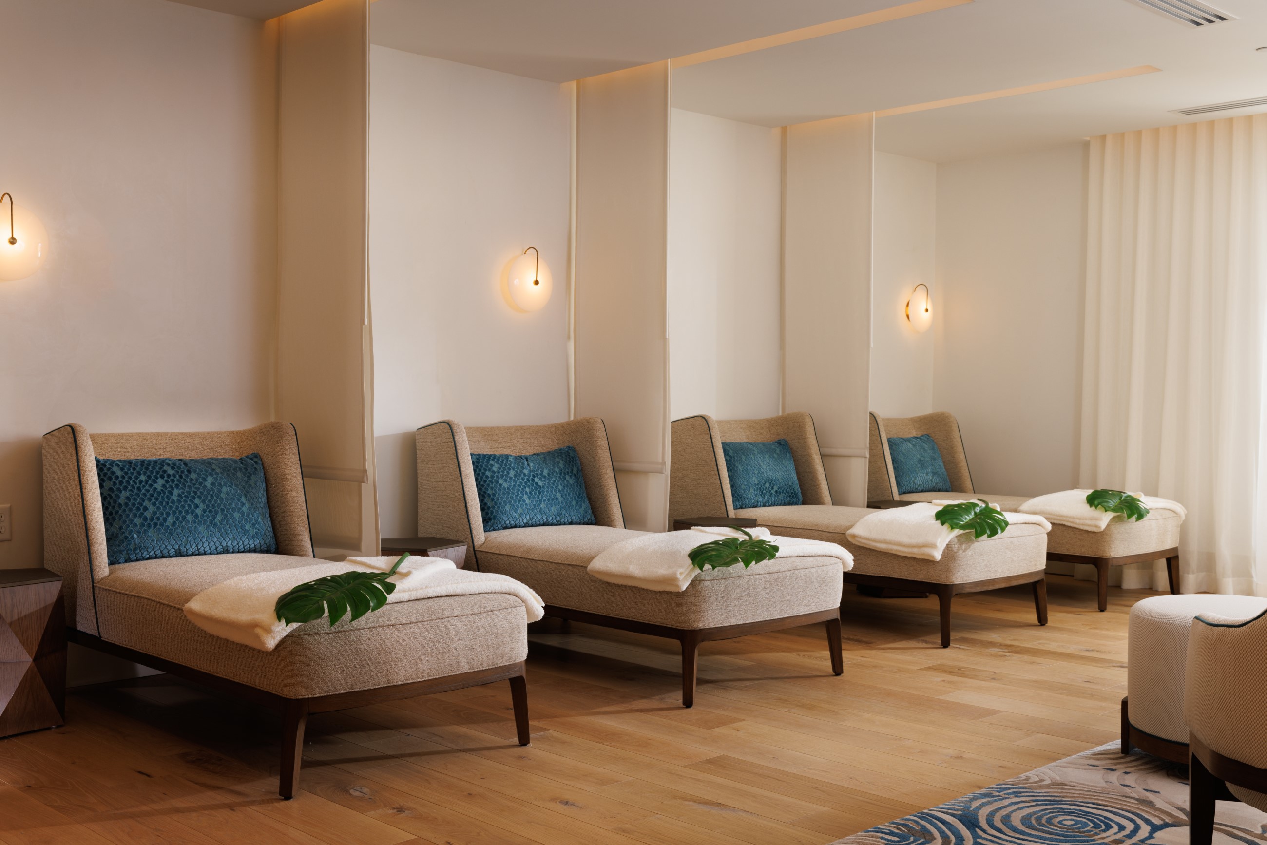 Relaxation area at the spa